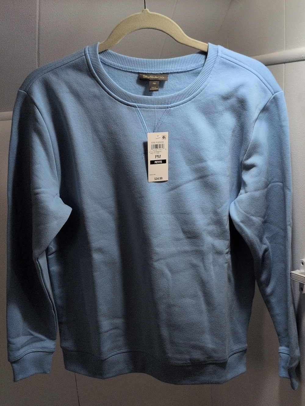 St. John's Bay Light Blue Crewneck Sweatshirt